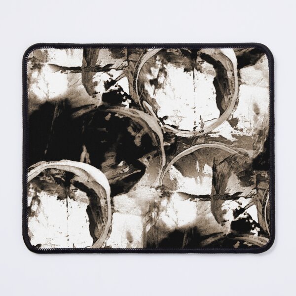 Item preview, Monochromatic Painterly Circle in Brown designed and sold by Artistestella.