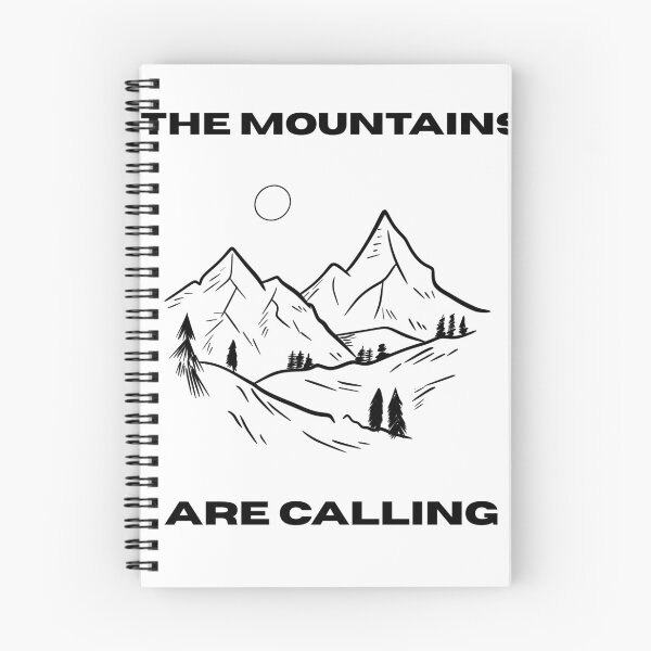 Item preview, Minimalist The Mountains Are Calling Line Art designed and sold by Jelicint.
