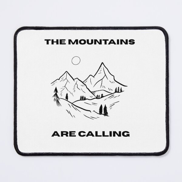 Item preview, Minimalist The Mountains Are Calling Line Art designed and sold by Jelicint.