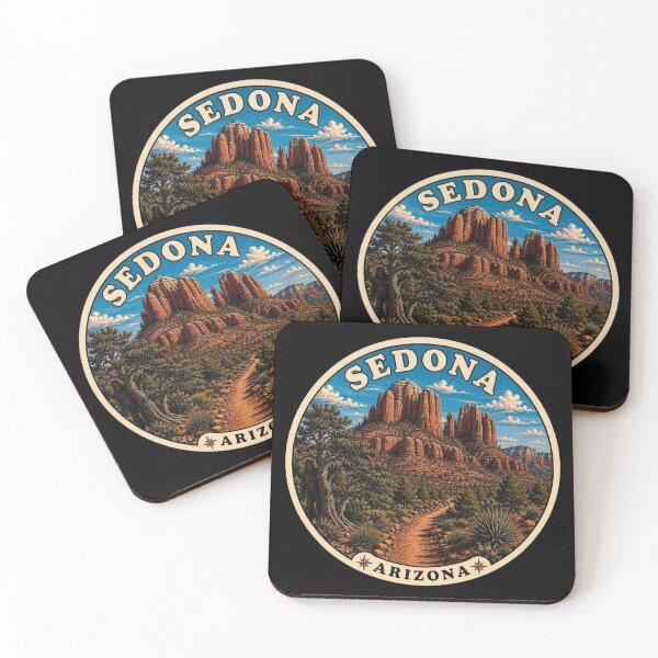 Item preview, Sedona Arizona Vintage Travel Badge Red Rock Desert designed and sold by Swanny's Custom T-shirt and Gift Designs.