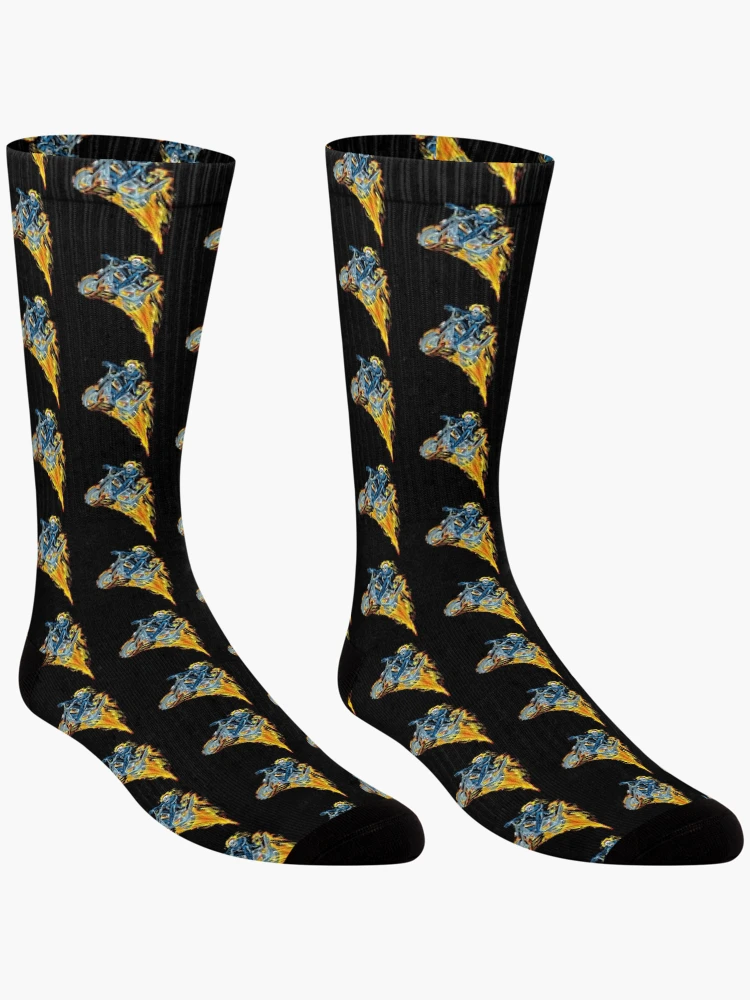 Thumbnail 3 of 5, Socks, Ghost Rider designed and sold by PoolHouses.