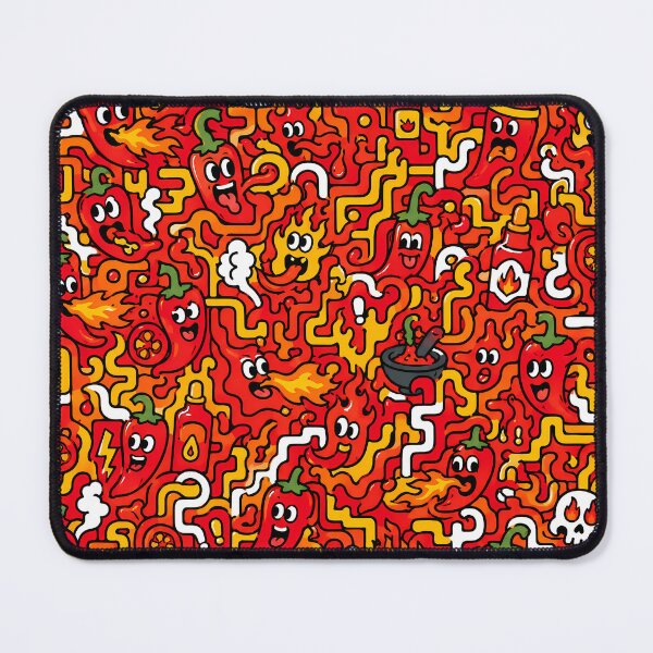 Item preview, Spicy Hot Pepper Labyrinth (Chili Lovers x Doodle) designed and sold by Thai Vibe Studio.