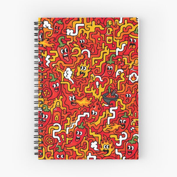 Item preview, Spicy Hot Pepper Labyrinth (Chili Lovers x Doodle) designed and sold by Thai Vibe Studio.