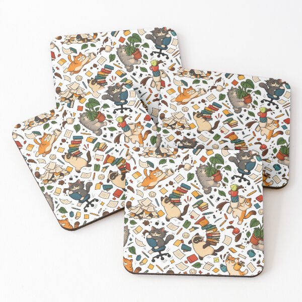 Item preview, chaotic cat pattern designed and sold by alexrow.