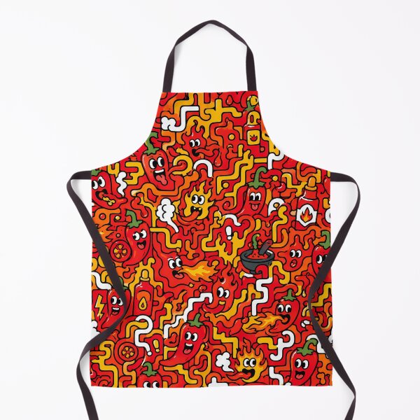 Item preview, Spicy Hot Pepper Labyrinth (Chili Lovers x Doodle) designed and sold by Thai Vibe Studio.