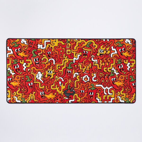 Item preview, Spicy Hot Pepper Labyrinth (Chili Lovers x Doodle) designed and sold by Thai Vibe Studio.