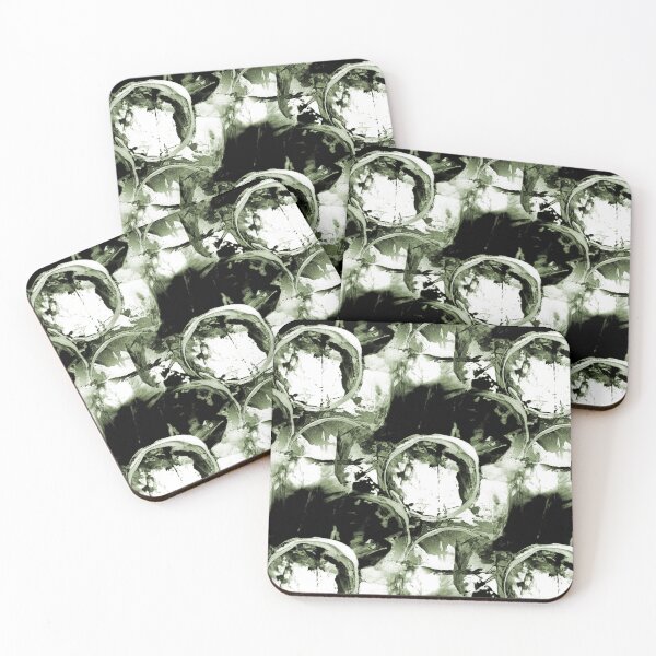 Item preview, Monochromatic Painterly Circle in Green designed and sold by Artistestella.