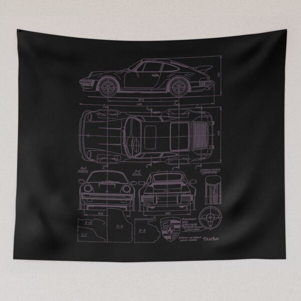 Item preview, 911 930 Blueprint Turbo Classic Vintage designed and sold by GretchenMosley.