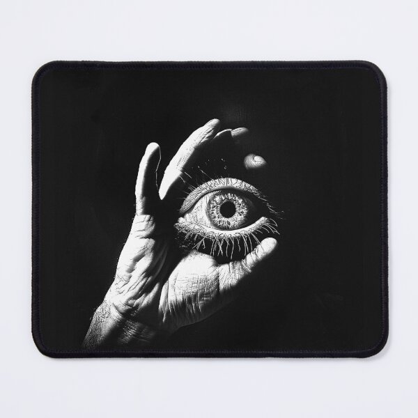 Item preview, Surreal Eye in Hand Mystical Vision and Perception Art designed and sold by inkoutninja.