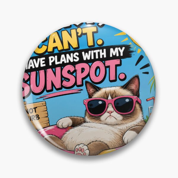 Item preview, Sorry I Can't, I Have Plans With My Sunspot – Funny Summer Cat designed and sold by shopevermint.