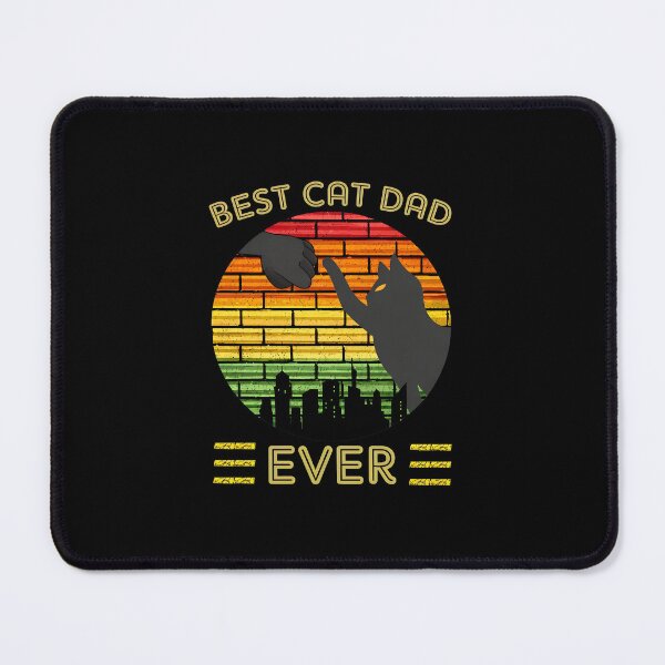 Item preview, Best Cat Dad Ever Retro Fist Bump Cityscape Art designed and sold by SoyLamderma.