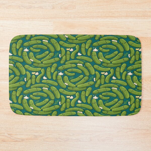 Item preview, A Seamless Pattern of Cute Cartoon Pickles and Garlic designed and sold by Solomon-Ent-144.