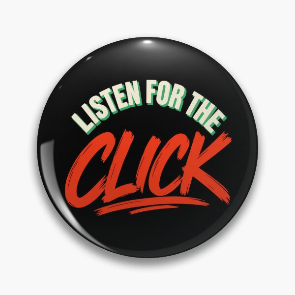 Item preview, Listen for the Click - Lockpicking Feedback Typography designed and sold by PWD-Design.