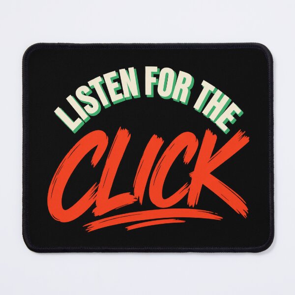 Item preview, Listen for the Click - Lockpicking Feedback Typography designed and sold by PWD-Design.