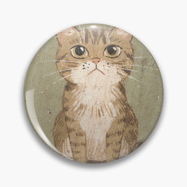 Item preview, Pouting Munchkin Cat Folk Art designed and sold by PictorialWhimsy.