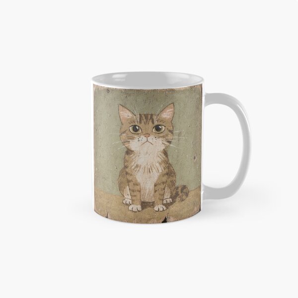 Item preview, Pouting Munchkin Cat Folk Art designed and sold by PictorialWhimsy.
