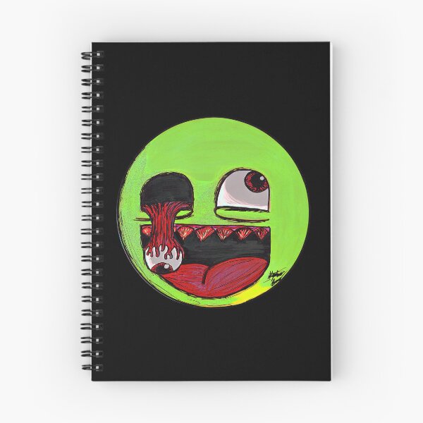 Item preview, Radioactive Alien Awesome Face Scar-E-Moji - Lime Green Cursed Meme designed and sold by Grimmlar.