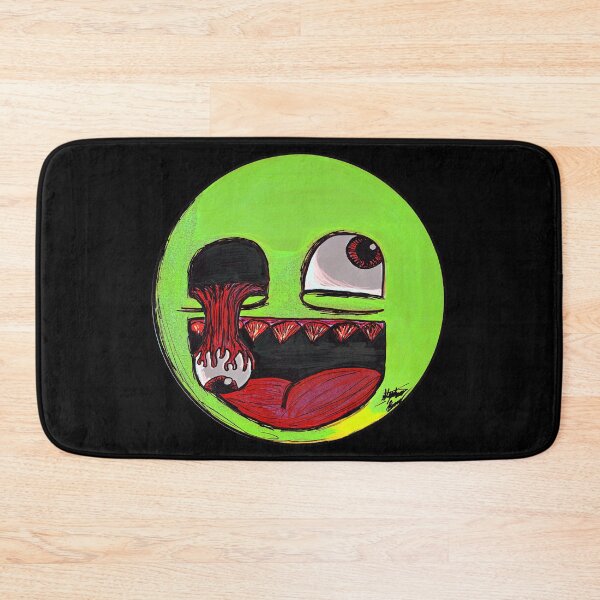 Item preview, Radioactive Alien Awesome Face Scar-E-Moji - Lime Green Cursed Meme designed and sold by Grimmlar.