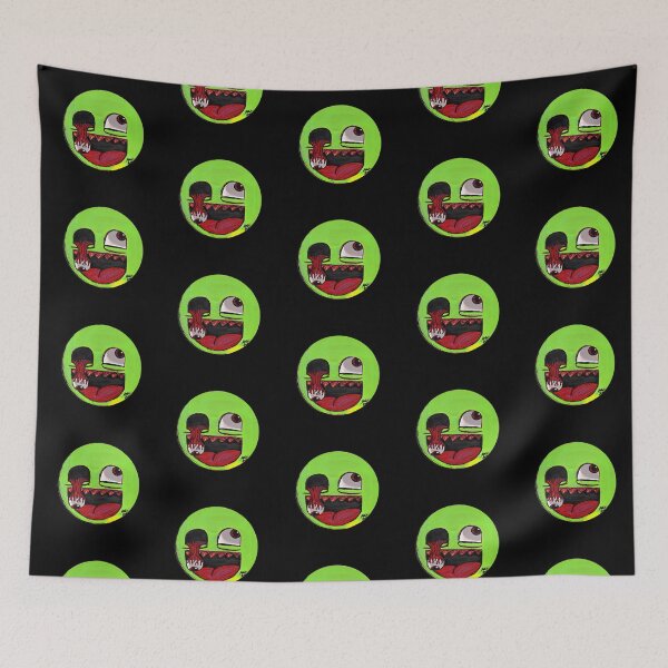 Item preview, Radioactive Alien Awesome Face Scar-E-Moji - Lime Green Cursed Meme designed and sold by Grimmlar.