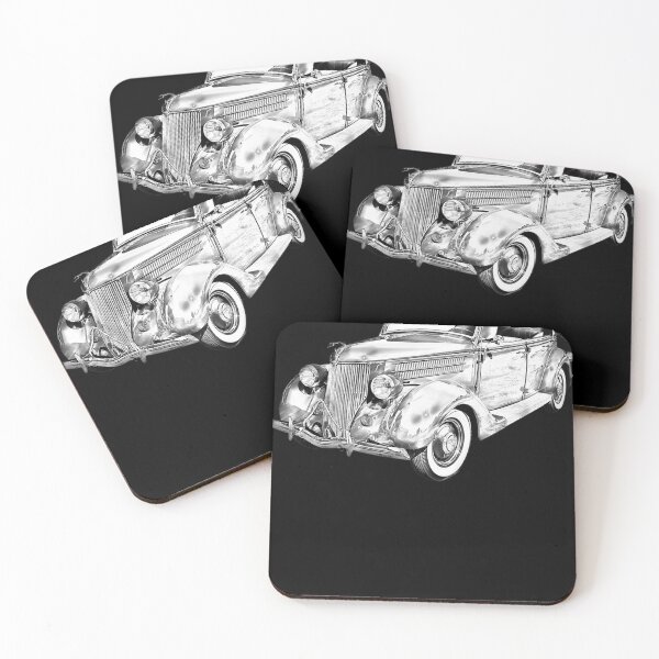 Item preview, 1936 Ford Phaeton Convertible Illustration designed and sold by GretchenMosley.