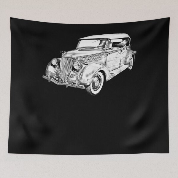 Item preview, Ilustración del Ford Phaeton Convertible de 1936 designed and sold by GretchenMosley.