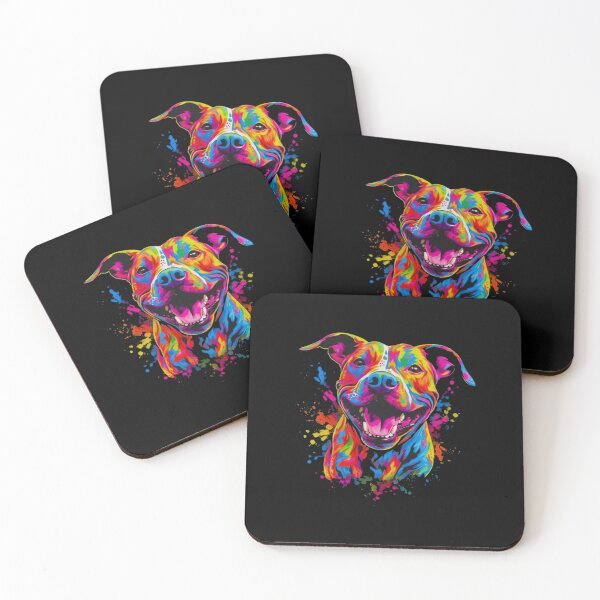 Item preview, Colorful Pitbull Pop Art – Funny Dog Lover Design designed and sold by roartusa.