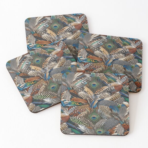 Item preview, A seamless interlocking natural feathers pattern. designed and sold by Solomon-Ent-144.
