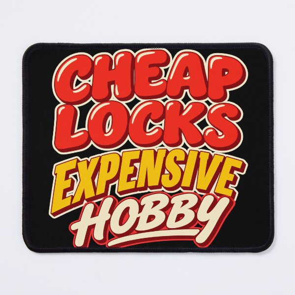 Item preview, Cheap Locks Expensive Hobby - Funny Locksport Quote designed and sold by PWD-Design.