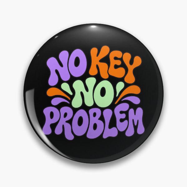 Item preview, No Key No Problem - Retro Lockpicker Typography designed and sold by PWD-Design.