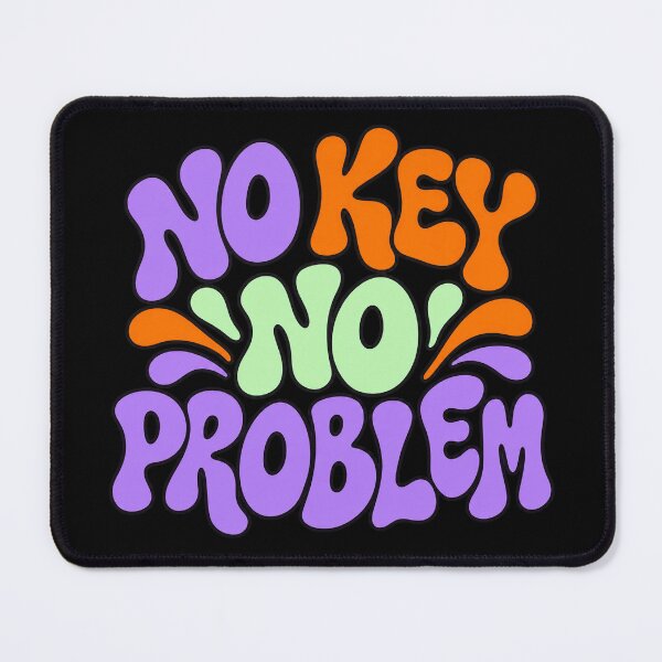 Item preview, No Key No Problem - Retro Lockpicker Typography designed and sold by PWD-Design.