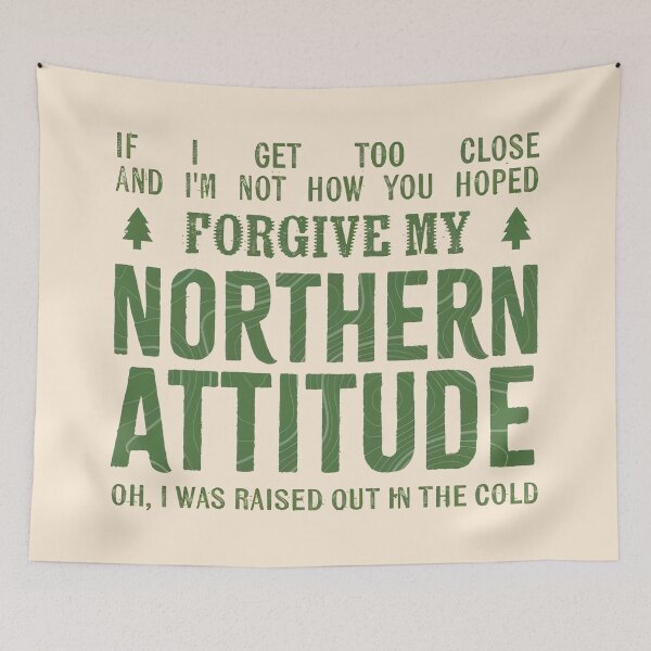 Item preview, Northern Attitude Cold Typography designed and sold by GITTERLU.