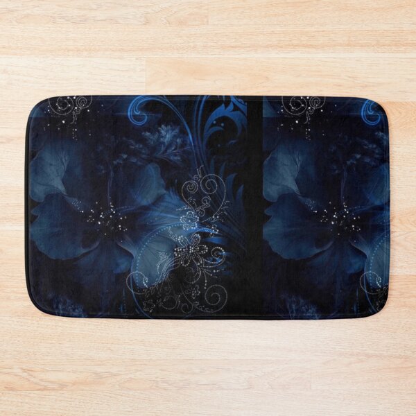 Item preview, Blue Frutiger Metro Moon: Whimsigoth Gothic Floral designed and sold by BrontesWhimsyStore.