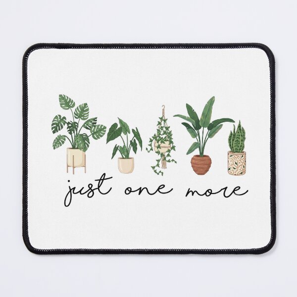 Item preview, Charming Illustrated Houseplant Collection with 'Just One More' Quote designed and sold by Shopeon Designs.