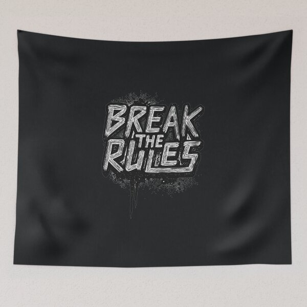 Item preview, Break The Rules Grunge Streetwear Typography Graphic Sticker  designed and sold by zenithdecalco.
