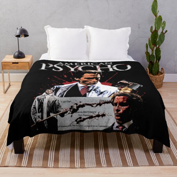 Item preview, American Psycho Christian Bale Axe Poster Art designed and sold by Vicky021.
