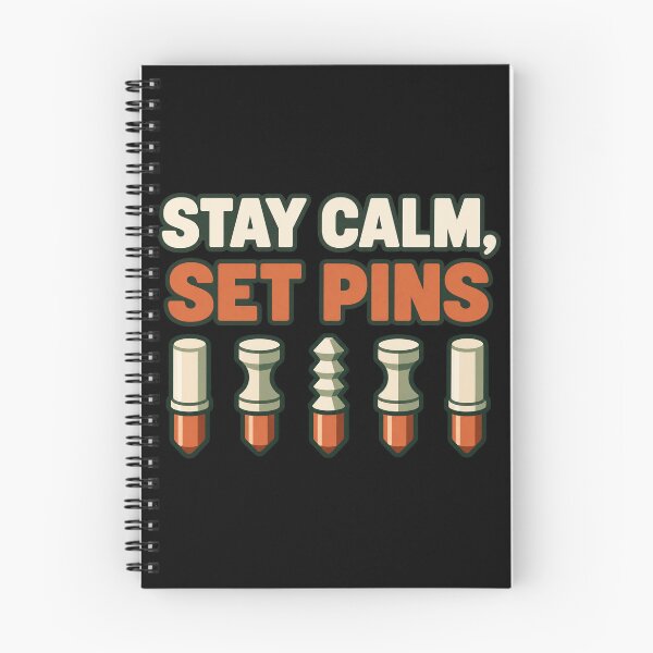 Item preview, Stay Calm Set Pins - Security Pin Lockpicking Design designed and sold by PWD-Design.