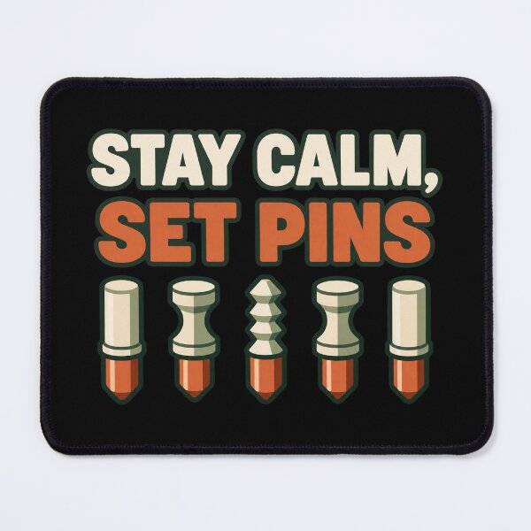 Item preview, Stay Calm Set Pins - Security Pin Lockpicking Design designed and sold by PWD-Design.