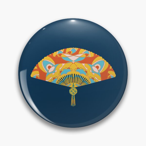 Item preview, Psychedelic 70s Retro Folding Fan designed and sold by Karin Taylor.