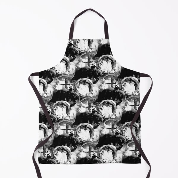 Item preview, Monochromatic Painterly Circle in Black and White designed and sold by Artistestella.