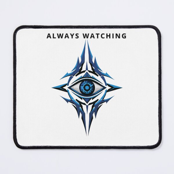 Item preview, Futuristic Cyberpunk Eye Geometric Symbol Art designed and sold by TrendyGalaxy.