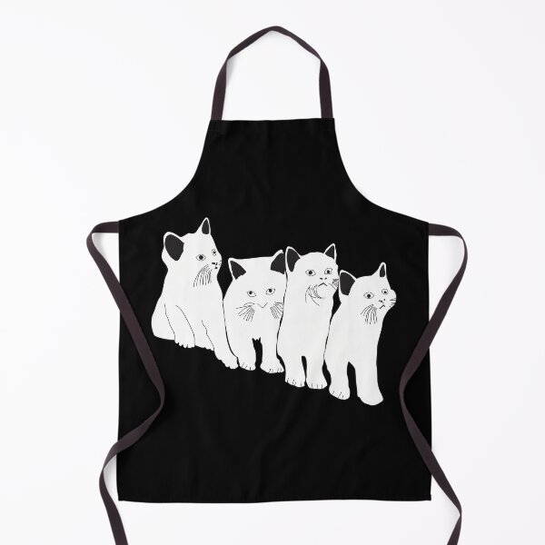 Item preview, Four Whimsical Cats Sketch Art Black and White designed and sold by SoyLamderma.