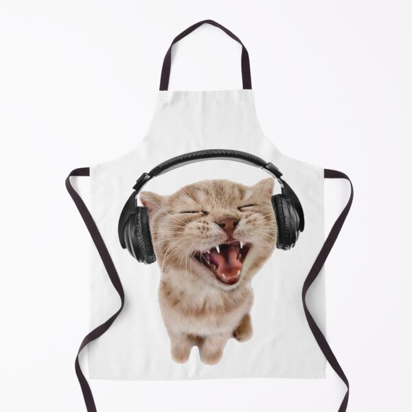 Item preview, Funny Cat Wearing Headphones designed and sold by Art_Redbel.