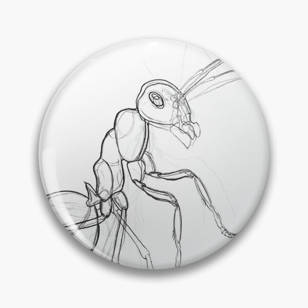 Item preview, Sketchy Ant Illustration designed and sold by HunzikerArt.