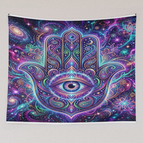 Item preview, Psychedelic Cosmic Fatima Hand Design designed and sold by Solomon-Ent-144.