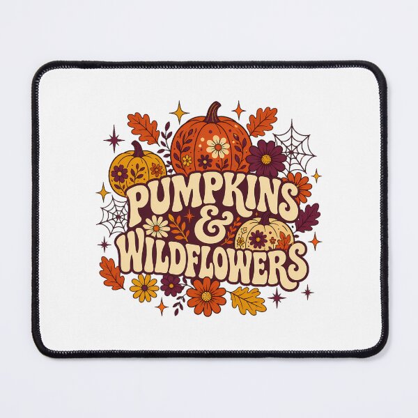 Item preview, Groovy Autumn Pumpkins Cottagecore Wildflowers Cozy Fall designed and sold by chattsuede.