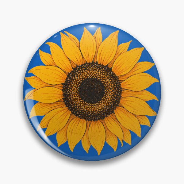 Item preview, Bold Retro Sunflower Art designed and sold by Badaabing.