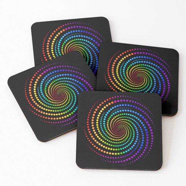 Item preview, Rainbow Dot Spiral Optical International Dot Day designed and sold by CF_VintageDesign.