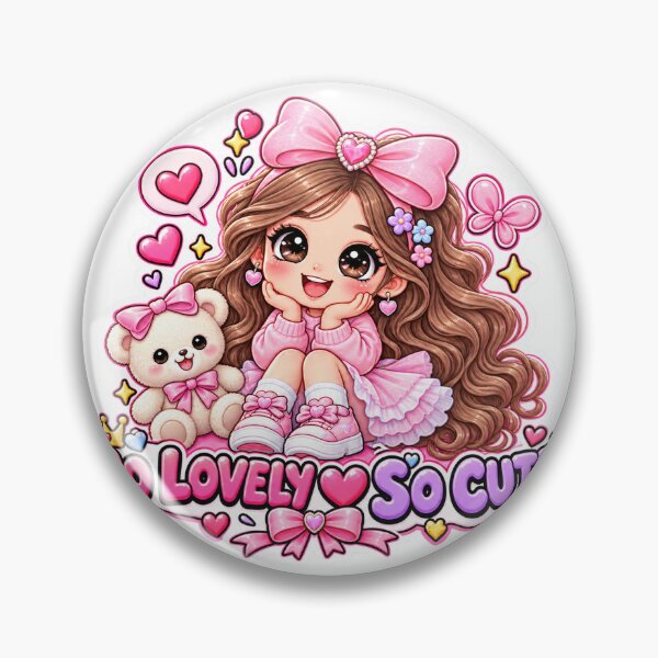 Item preview, So Lovely So Cute Kawaii Doll Sticker designed and sold by 7526820081.