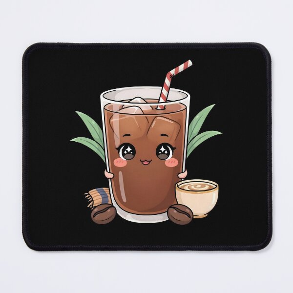 Item preview, Cute Kawaii Iced Coffee Café Sticker designed and sold by ChibiPCStudio.