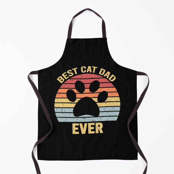 Item preview, Best Cat Dad Ever Retro Sunset Paw Print designed and sold by SoyLamderma.